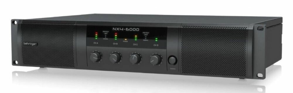 Behringer NX4-6000 усилитель 4-канальный. Мощность пик. 4 x 1600Вт2?/860Вт4?/440Вт8?, мост 2x3000 от компании MetSnab - фото 1