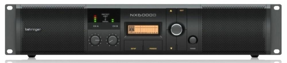 Behringer NX6000D усилитель 2-канальный. DSP, Мощность пик. 2 x 3000Вт4?/1600Вт8?, Speakon/комбо-X от компании MetSnab - фото 1