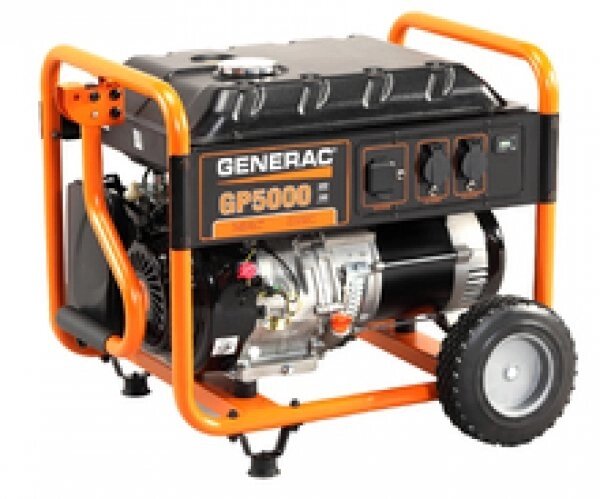 Бензиновый генератор Generac GP 5000 (7/5 кВт) от компании MetSnab - фото 1