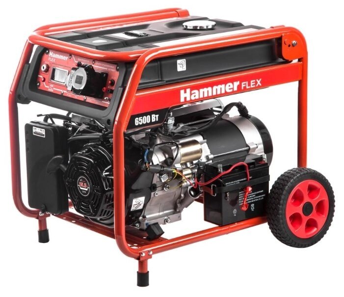 Бензиновый генератор Hammer GN7000ET (6000 Вт) от компании MetSnab - фото 1