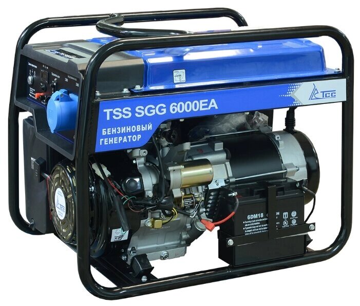 Бензиновый генератор ТСС SGG-6000 EA (6000 Вт) от компании MetSnab - фото 1