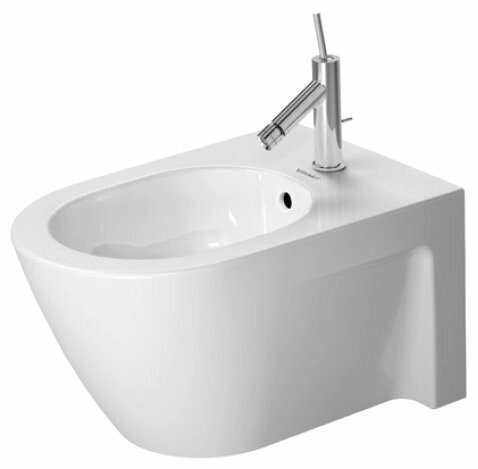 Биде подвесное DURAVIT Starck 2 227115 с горизонтальным выпуском от компании MetSnab - фото 1