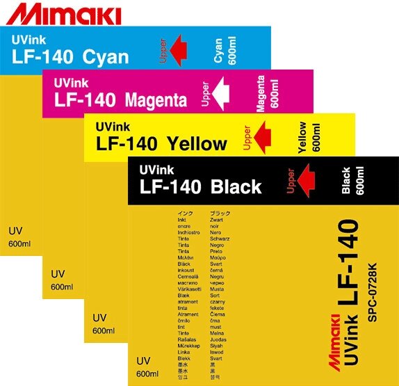 Чернила Mimaki LF-140 комплект (C,M,Y,K) 4шт x 600мл от компании MetSnab - фото 1