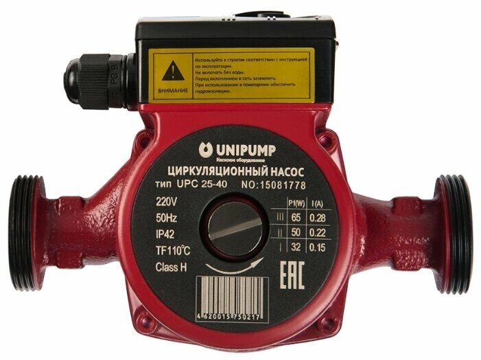 Циркуляционный насос UNIPUMP UPC 25-200 230 (1000 Вт) от компании MetSnab - фото 1