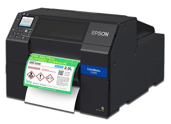 Цветной принтер этикеток Epson ColorWorks C6500Pe с пиллером C31CH77202 от компании MetSnab - фото 1