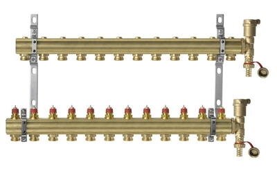 DANFOSS Коллекторная группа на 12 контуров FHF-12 set 088U0712 от компании MetSnab - фото 1