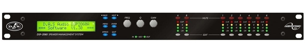 DAS AUDIO DSP-2060A Цифровой процессор, 2 входа, 6 выходов от компании MetSnab - фото 1