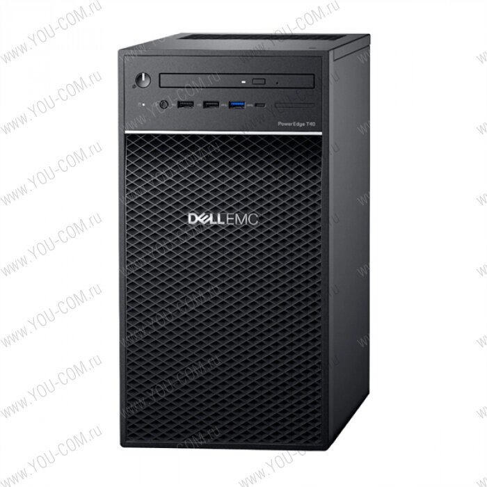 Dell PowerEdge T40 Tower/ E-2224G 3.5GHz (8Mb)/1x8GbU2D (2666)/ On-board SATA RAID/ 1x1Tb SATA Entry 7.2k LFF/ UpTo3LFF от компании MetSnab - фото 1