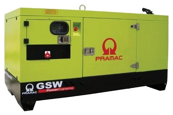 Дизельный генератор Pramac GSW 15 Y 400V в кожухе с АВР (10600 Вт) от компании MetSnab - фото 1