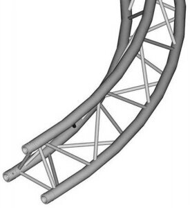 Dura Truss DT 33 Circle Part 5m 45 degr Сегмент круга треугольного сечения 3 x Ф=50мм, S=2мм, W=29см, радиус 5 метров, от компании MetSnab - фото 1