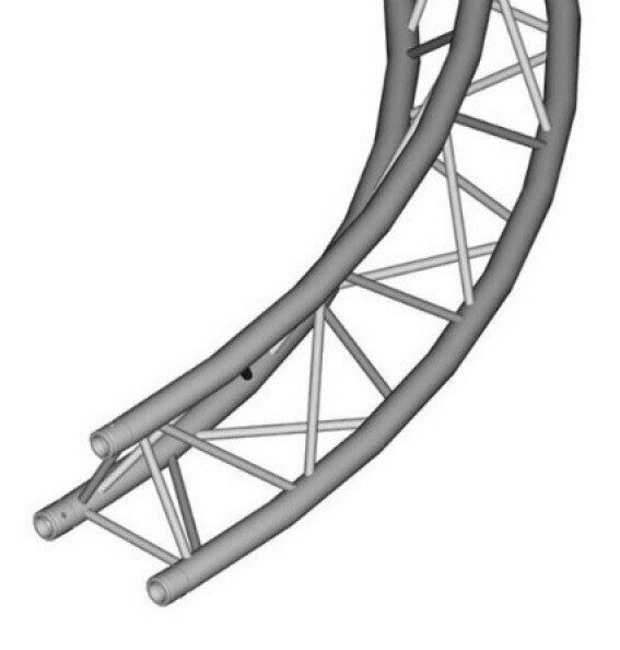 Dura Truss DT 33 Circle Part 5m 45 degr сегмент круга треугольного сечения, диаметр 5 метров, 45 градусов от компании MetSnab - фото 1