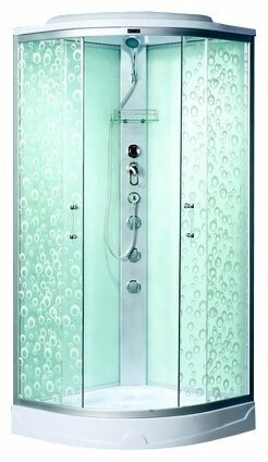 Душевая кабина Oporto Shower 8136 низкий поддон 90см*90см от компании MetSnab - фото 1