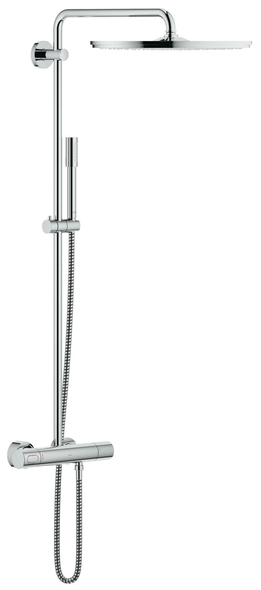 Душевая система GROHE Rainshower 400 с термостатическим смесителем, хром (27174001) от компании MetSnab - фото 1