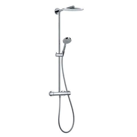 Душевая система Hansgrohe Raindance Showerpipe EcoSmart 180 27165000 от компании MetSnab - фото 1