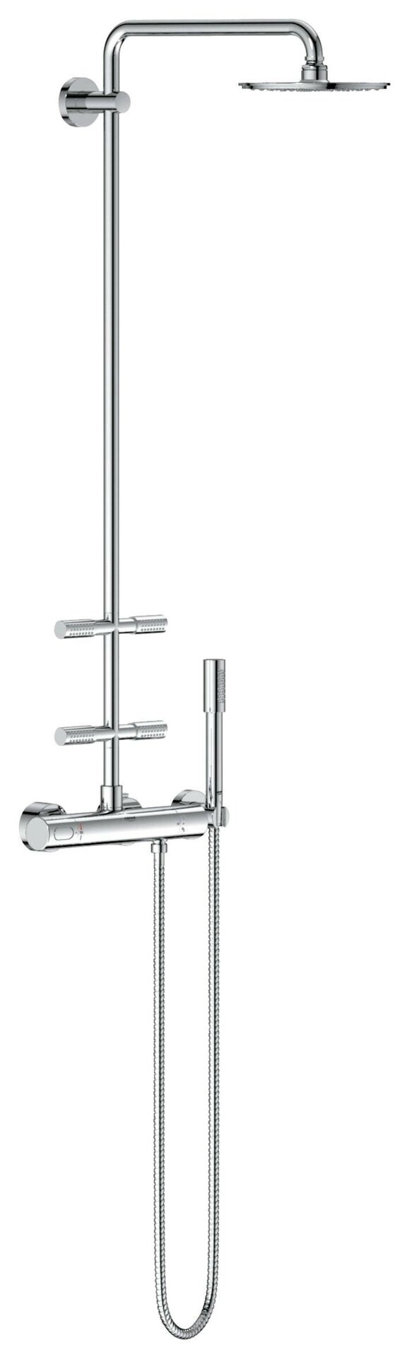 Душевая система с термостатом Grohe Rainshower 27374000 от компании MetSnab - фото 1