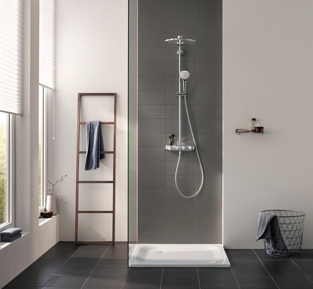 Душевая стойка Grohe Euphoria SmartControl 310 Duo 26507000 с термостатом от компании MetSnab - фото 1