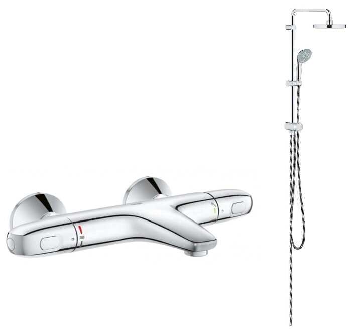 Душевая стойка Grohe Grohtherm 1000 New NB0034 хром от компании MetSnab - фото 1