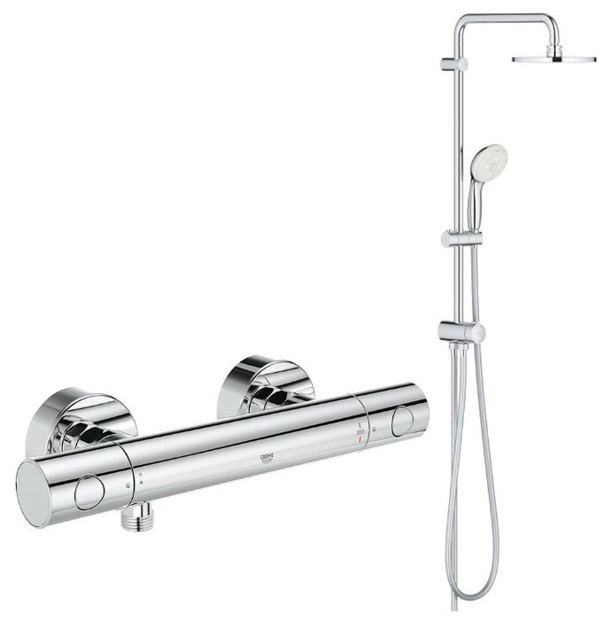 Душевая стойка Grohe New Tempesta 200 NB0035-1 хром от компании MetSnab - фото 1