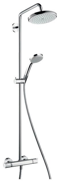 Душевая стойка hansgrohe Croma 220 Showerpipe 27185000 хром от компании MetSnab - фото 1