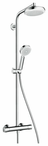 Душевая стойка hansgrohe Crometta 160 1jet Showerpipe EcoSmart 27265400 комбинированное от компании MetSnab - фото 1