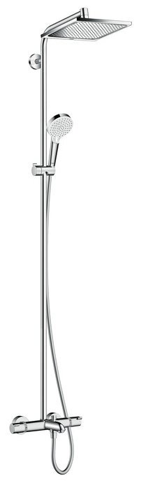 Душевая стойка hansgrohe Crometta E 240 1jet Showerpipe 27298000 хром от компании MetSnab - фото 1