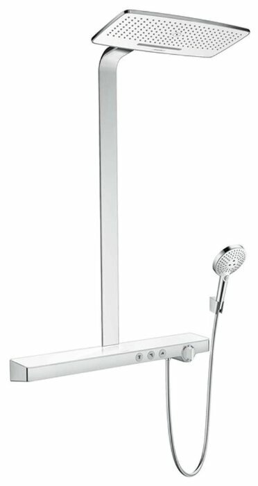 Душевая стойка hansgrohe Rainmaker Select 420 2jet Showerpipe 27168400 комбинированное от компании MetSnab - фото 1