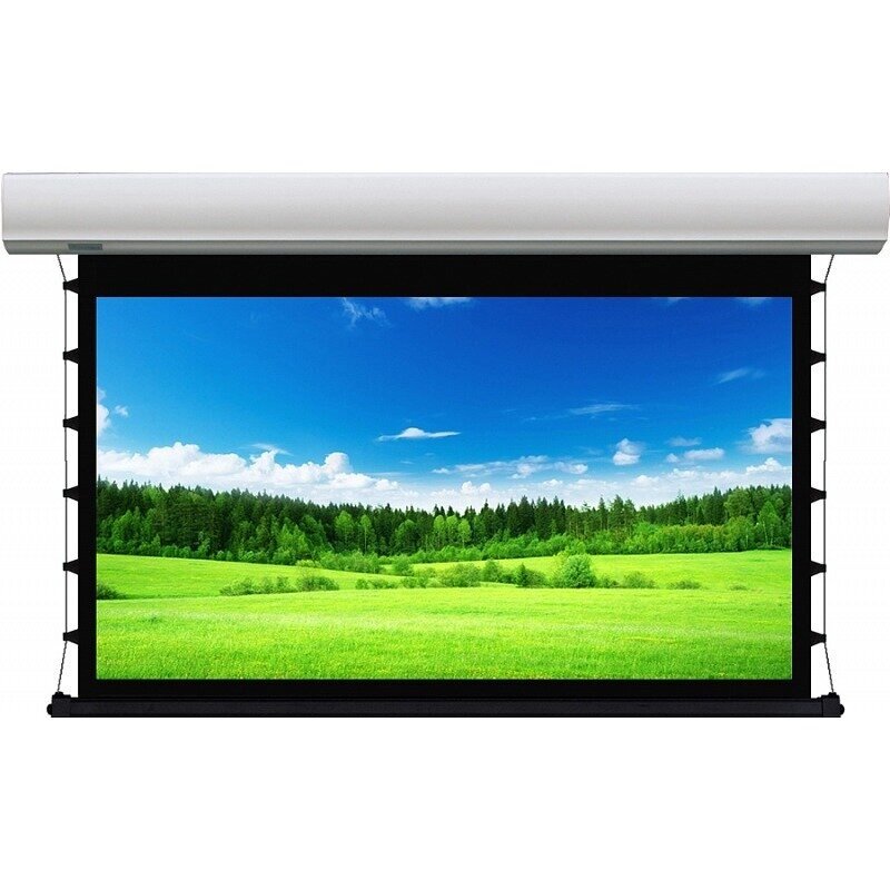 Экран для дома, настенно потолочный с электроприводом Lumien Cinema Tensioned Control 160x244 Matte White Sound от компании MetSnab - фото 1