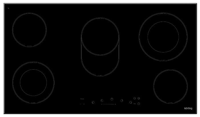 Электрическая варочная панель Korting HK 93551 B от компании MetSnab - фото 1