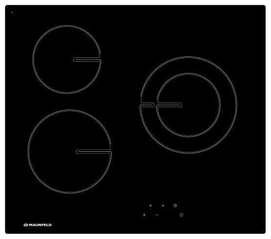 Электрическая варочная панель MAUNFELD MVCE59.3HL. 1DZ. R-BK от компании MetSnab - фото 1