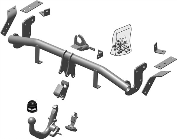 Фаркоп Brink для Mitsubishi ASX 2010- съемное крепление от компании MetSnab - фото 1