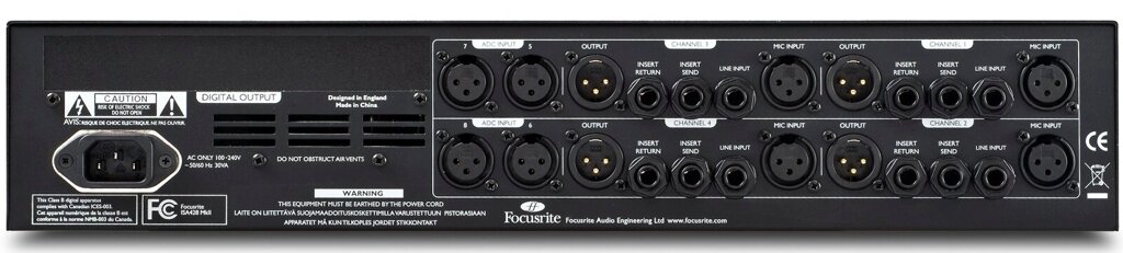 Focusrite Pro ISA 428MK2 4-канальный микрофонный предусилитель от компании MetSnab - фото 1