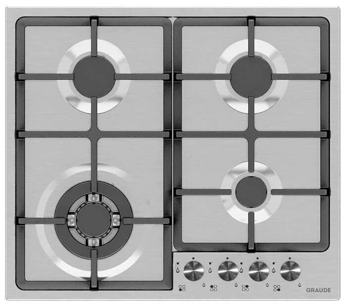 Газовая варочная панель GRAUDE GS 60.2 E от компании MetSnab - фото 1