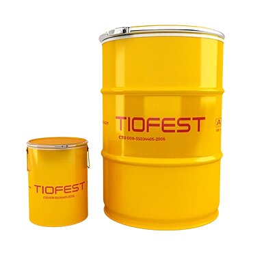 Герметик для Стеклопакетов Tiofest 210л 2-х комп. Полисульфидный, Тиоколовый, Черный для Автоматического Нанесения от компании MetSnab - фото 1