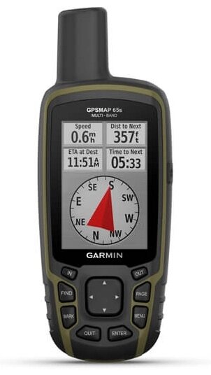 GPS навигатор Garmin портативный GPSmap 65s серый, зеленый от компании MetSnab - фото 1