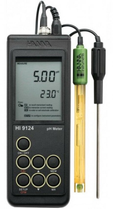 Hanna Instruments HI 9124 рН-метр с электродом HI1230В от компании MetSnab - фото 1