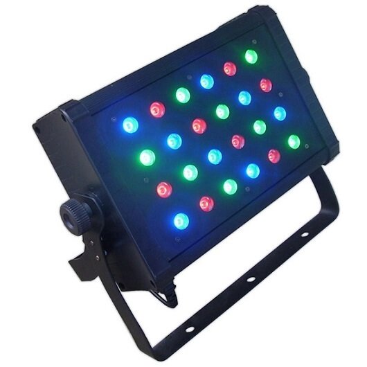 HIGHENDLED YHLL-008 LED Flood Light Панель светодиодная, 24 х 1W LED (8 красных, 8 зеленых, 8 синих), DMX от компании MetSnab - фото 1