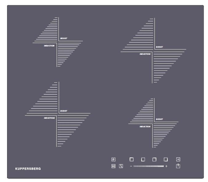 Индукционная варочная панель Kuppersberg ICS 604 GR от компании MetSnab - фото 1