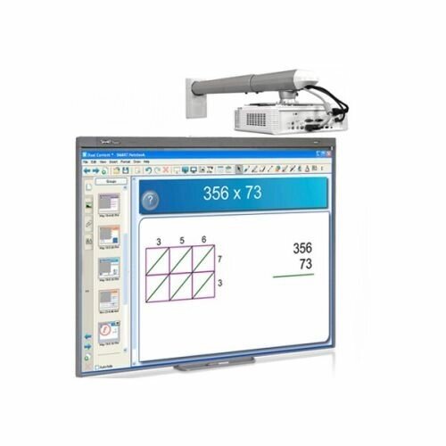 Интерактивная система SMART technologies SMART Board SB480iv4 (SMART Board 480+ключ активации SMARTNotebook+проектор от компании MetSnab - фото 1