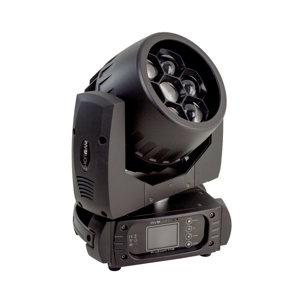 Involight PROZOOM715 - LED вращающаяся голова, 7х15 Вт, COB RGBW, DMX-512 от компании MetSnab - фото 1