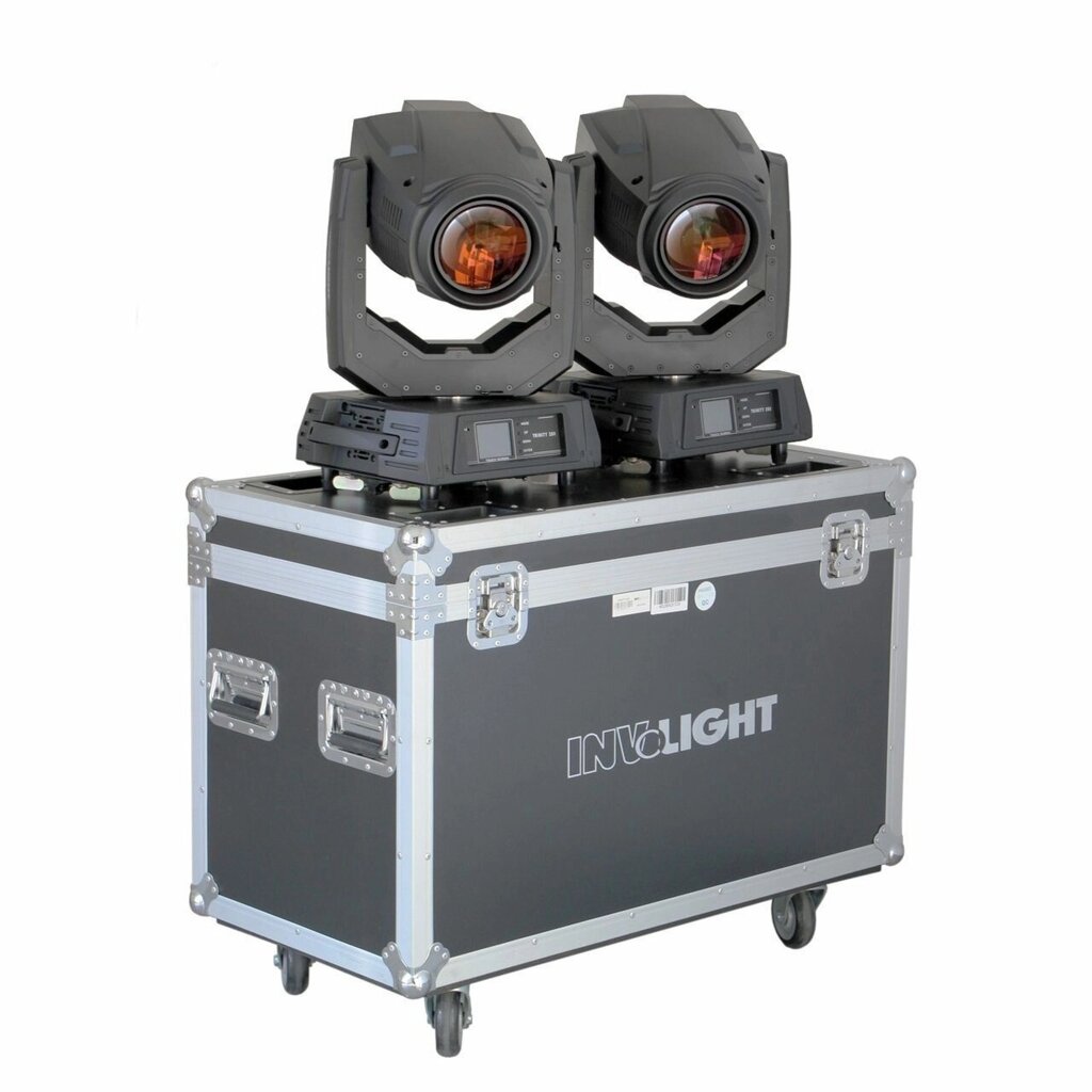 Involight TRINITY280SET - набор из 2х вращающихся голов (в кейсе), Osram sirius HRI 280 Вт, DMX-512 от компании MetSnab - фото 1