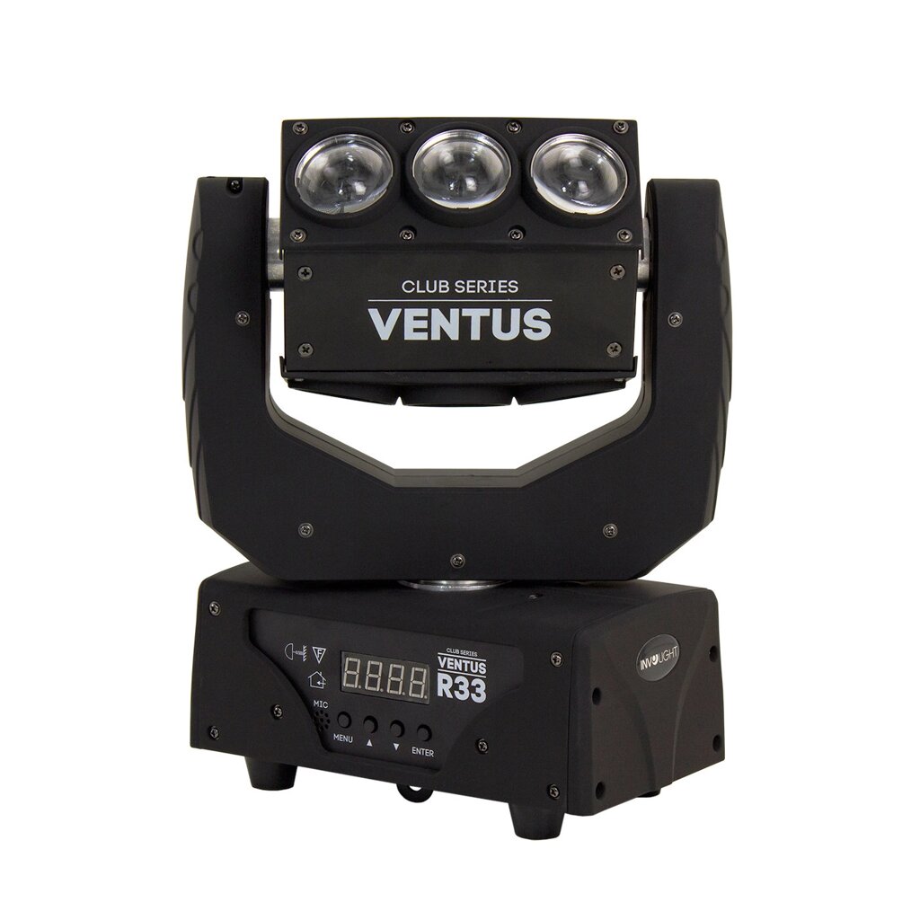 Involight Ventus R33 вращающаяся многолучевая LED голова, 9x10 Вт RGBW, DMX-512 от компании MetSnab - фото 1