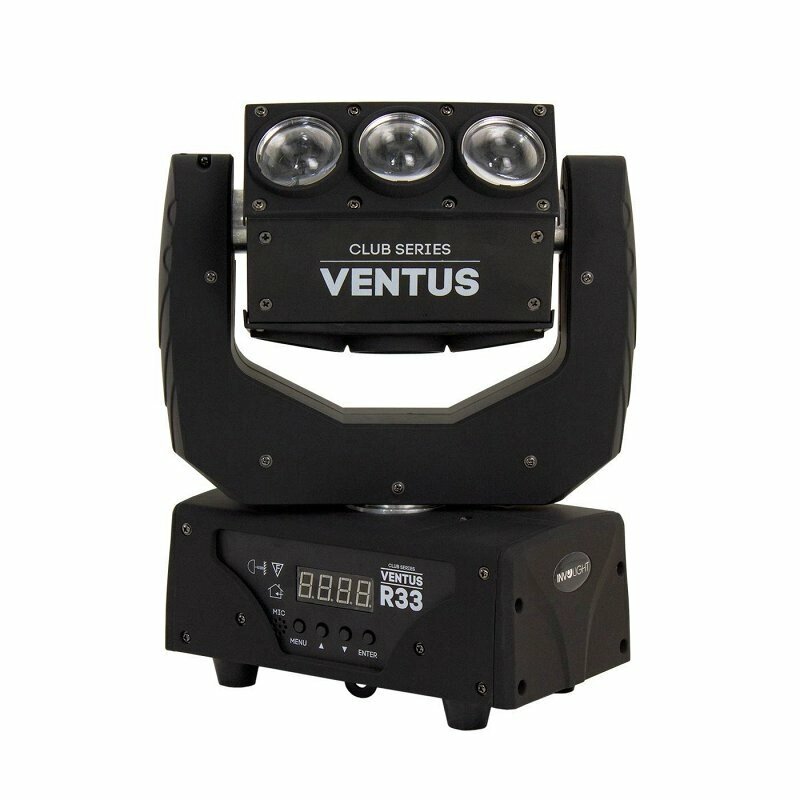 INVOLIGHT Ventus R33 - вращающаяся многолучевая LED голова, 9x10 Вт RGBW, DMX-512 от компании MetSnab - фото 1