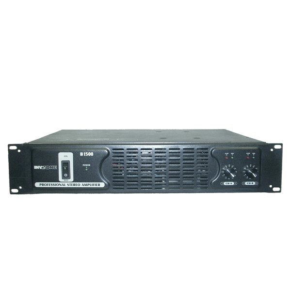 INVOTONE B1500 Усилитель мощности, 2x750Вт/4Ом, 2x575Вт/8Ом, 2х1400Вт/8Ом, мост 2500/4Ом, рэк 2U. от компании MetSnab - фото 1