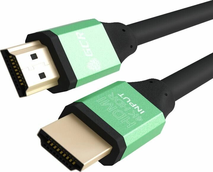 Кабель Greenconnect, HDMI 2.0, HDR 4:2:2, High speed, с усилителем, черный от компании MetSnab - фото 1