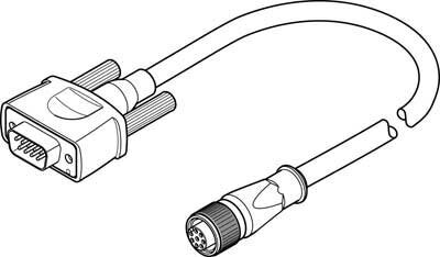 Кабель кодирующего устройства Festo NEBM-M12G8-E-25-S1G9 от компании MetSnab - фото 1