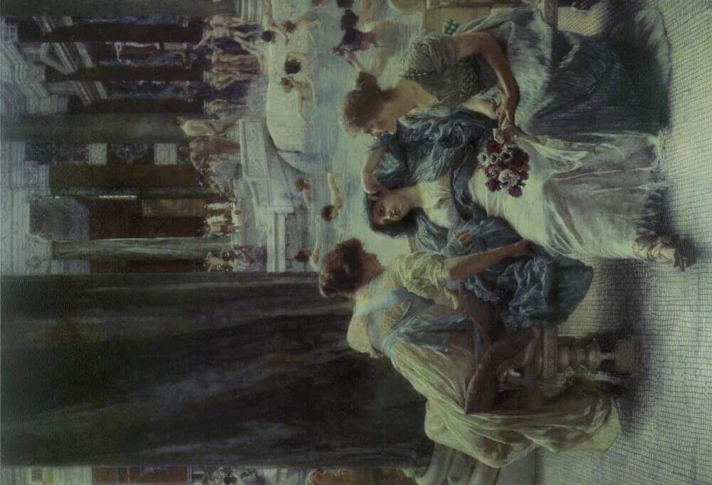 Керамическая плитка Original Style Artworks Decors Alma Tadema The Baths Of Caracalla 38x56 от компании MetSnab - фото 1