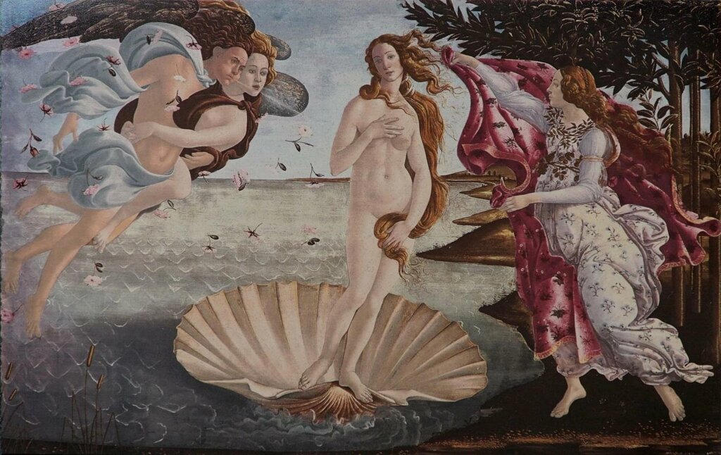 Керамическая плитка Original Style Artworks Decors Boticelli Birth Of Venus 56x36 от компании MetSnab - фото 1