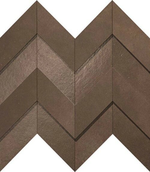 Керамогранит Atlas Concorde DWELL Dwell Brown Leather Chevron 3D (A1DO) 30,8X35,1 Керамогранит (35.1x30.8 см.) от компании MetSnab - фото 1