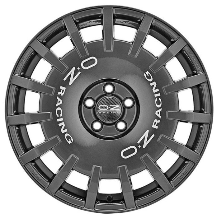 Колесный диск OZ Racing Rally Racing 7.5/18 5*112 ET35 DIA75 Dark Graphite + Silver Lettering от компании MetSnab - фото 1