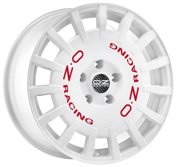 Колесный диск OZ Racing Rally Racing 7x17/4x100 D68 ET30 Race White + Red Lettering от компании MetSnab - фото 1